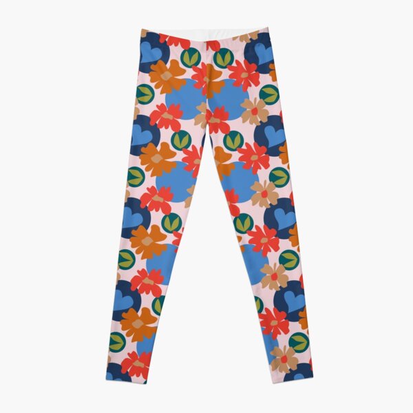Fashionable Autumn Fall Floral Heart Leaves Dots Pattern Leggings