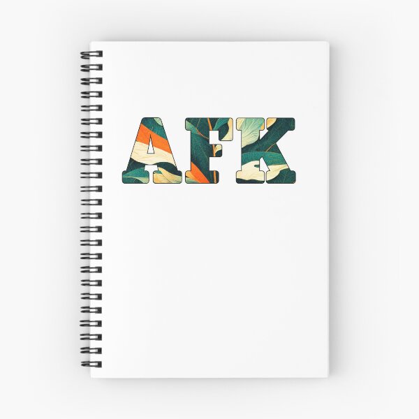 Item preview, AFK Away From Keyboard with Leaf Pattern designed and sold by outkast-oasis.
