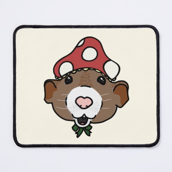 Item preview, Rat with a mushroom hat designed and sold by SakuraMoArt.
