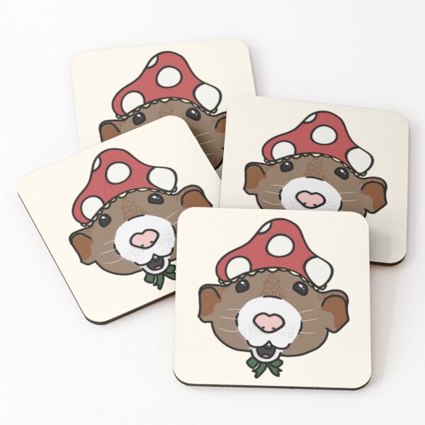 Item preview, Rat with a mushroom hat designed and sold by SakuraMoArt.