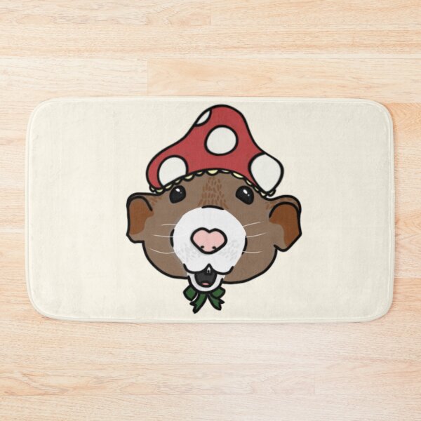 Item preview, Rat with a mushroom hat designed and sold by SakuraMoArt.