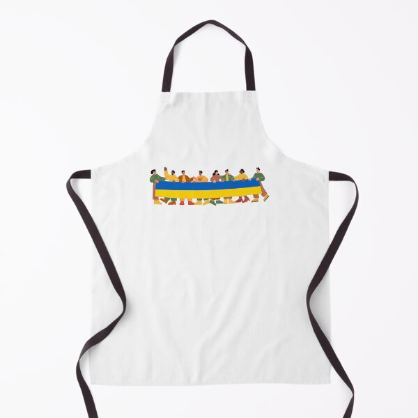 Item preview, People Holding Ukrainian Flag Strike Protest designed and sold by KandMe.