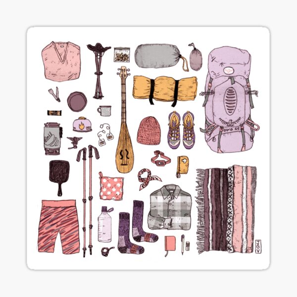 Camping Gear Sticker