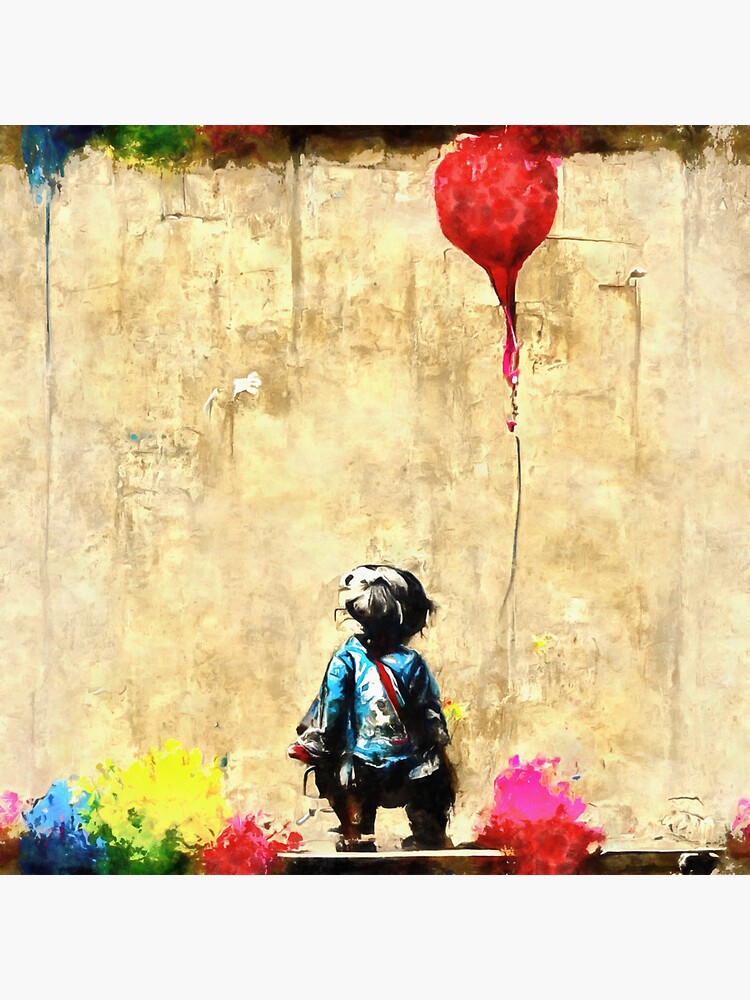 "Graffiti Balloon " Sticker for Sale by SimplyScene | Redbubble