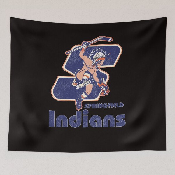 Item preview, Springfield-Indians-Retro-Defunct-Ice-Hockey designed and sold by ElizabethAnne45.