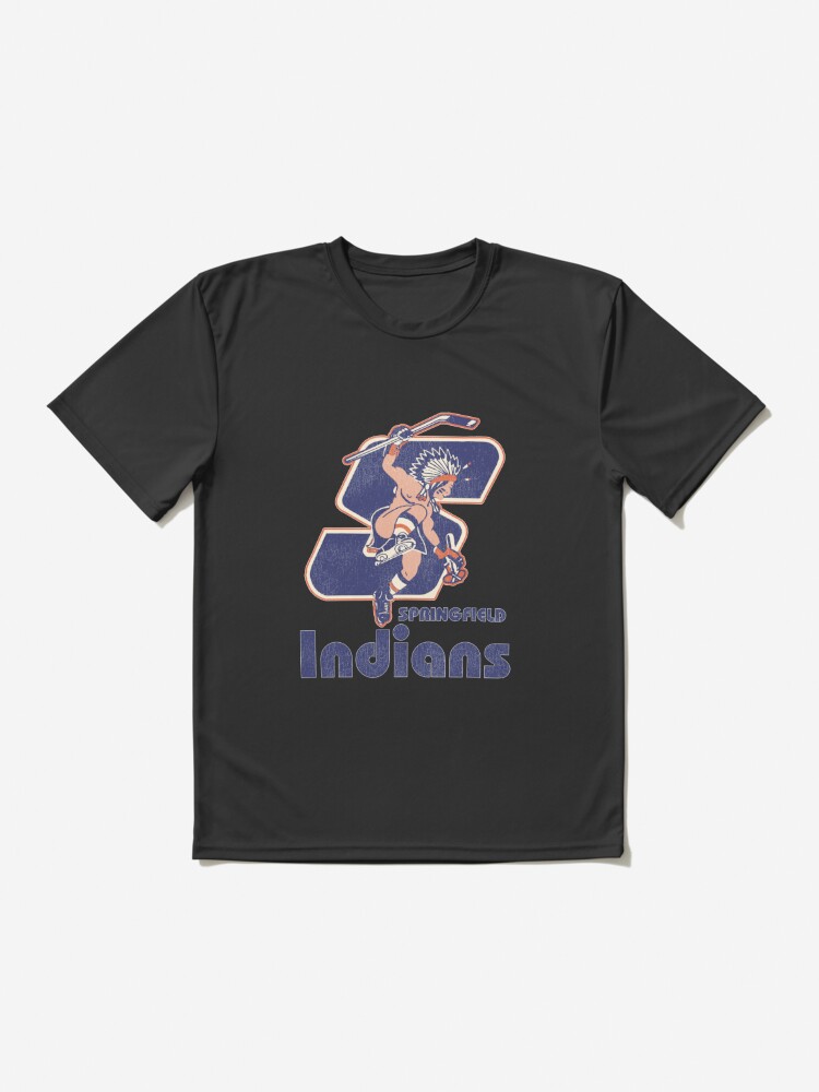 Springfield-Indians-Retro-Defunct-Ice-Hockey Active T-Shirt for