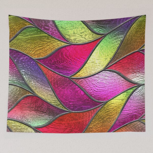 Item preview, Rainbow Wind Stained Glass  designed and sold by DeusExMachina1.
