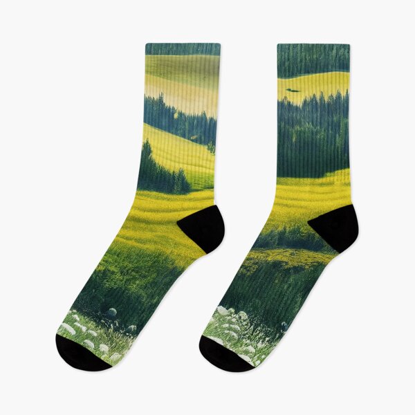 Item preview, Spring landscape with flower meadow and forest in the background Version 4 designed and sold by PM-Artistic.