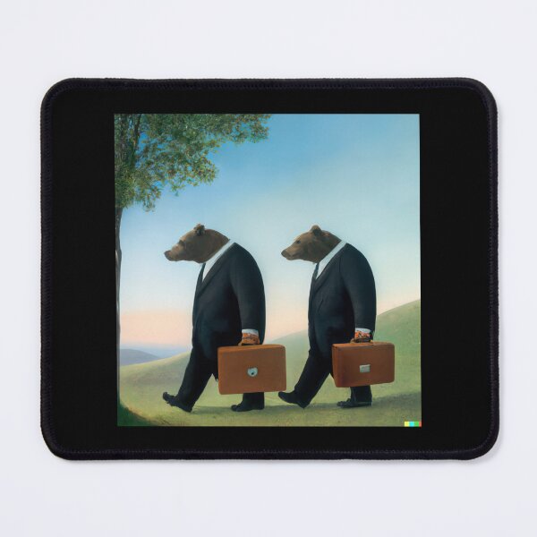 Item preview, Bears going to work, Rene Magritte designed and sold by BRENTWILLIAM.