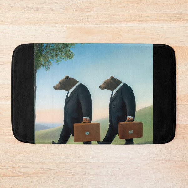 Item preview, Bears going to work, Rene Magritte designed and sold by BRENTWILLIAM.