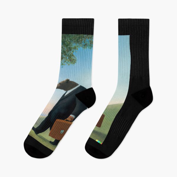 Item preview, Bears going to work, Rene Magritte designed and sold by BRENTWILLIAM.