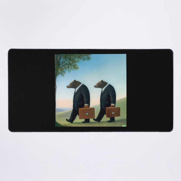 Item preview, Bears going to work, Rene Magritte designed and sold by BRENTWILLIAM.
