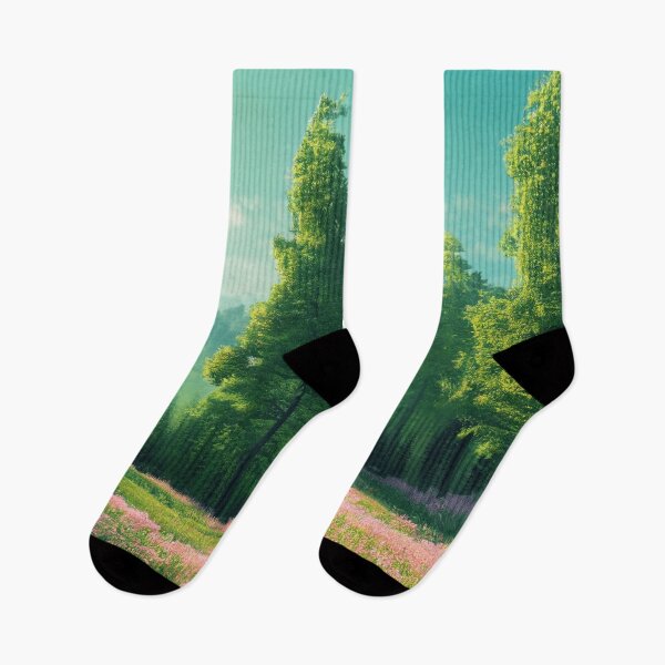 Item preview, Spring landscape with flower meadow and forest in the background Version 3 designed and sold by PM-Artistic.