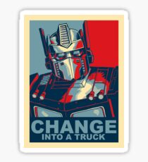 Optimus Prime - Change Sticker