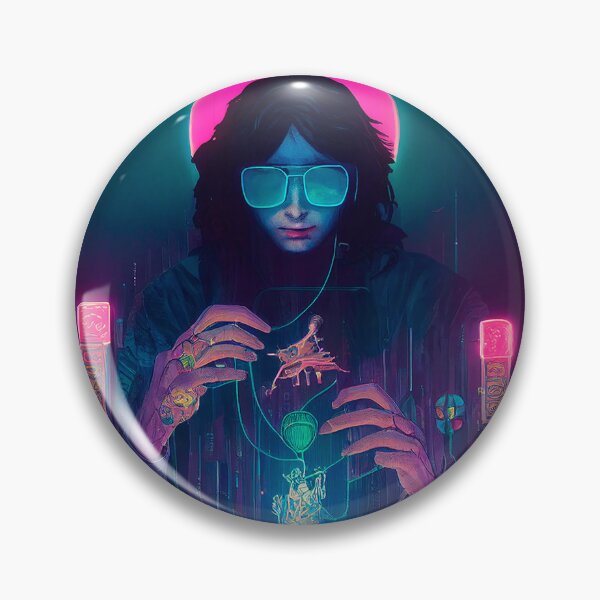 Item preview, The Fool, cyberpunk tarot card designed and sold by hippai.
