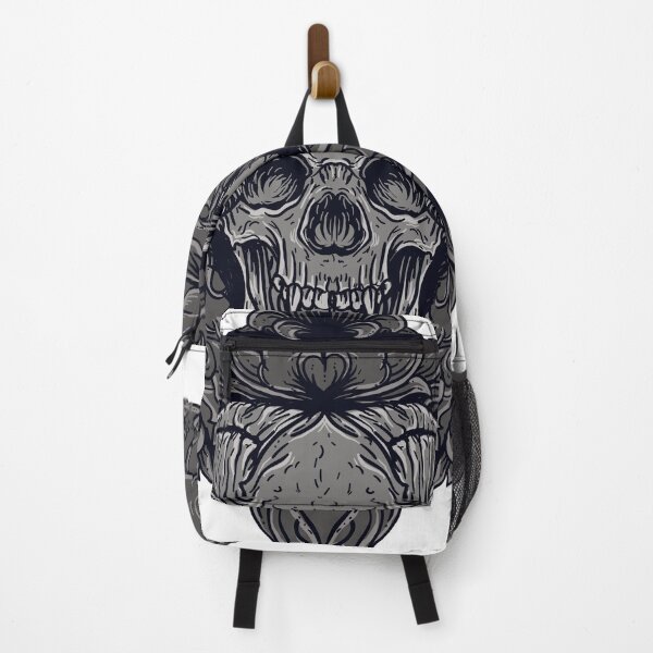Item preview, Devil skull art work with engraving ornament designed and sold by JTS STORE.