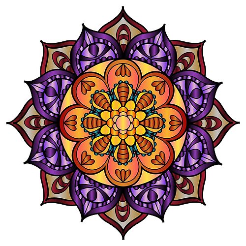 Floral Mandalas 100 (Style:13)