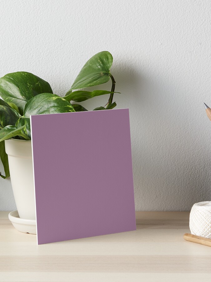 Plain Solid Color Mauve Medium Purple Dusty Purple Art Board