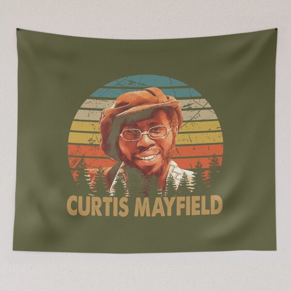 Item preview, Graphic color Curtis man singer and songwriter designed and sold by TeresaBeaner.