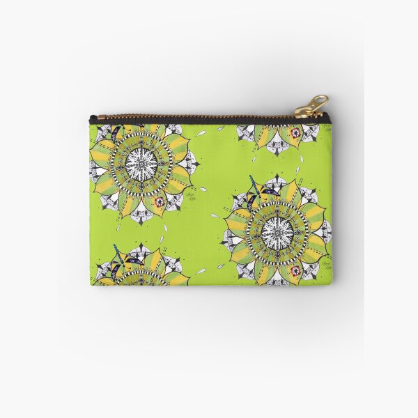 Item preview, Mandala Dragonfly Yellow Green Colours Prepare For Swift Action Lime Green designed and sold by SpiritGifts.
