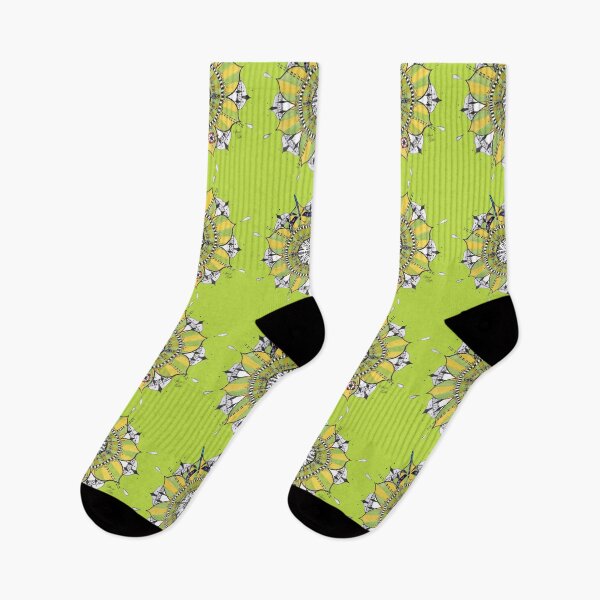 Item preview, Mandala Dragonfly Yellow Green Colours Prepare For Swift Action Lime Green designed and sold by SpiritGifts.