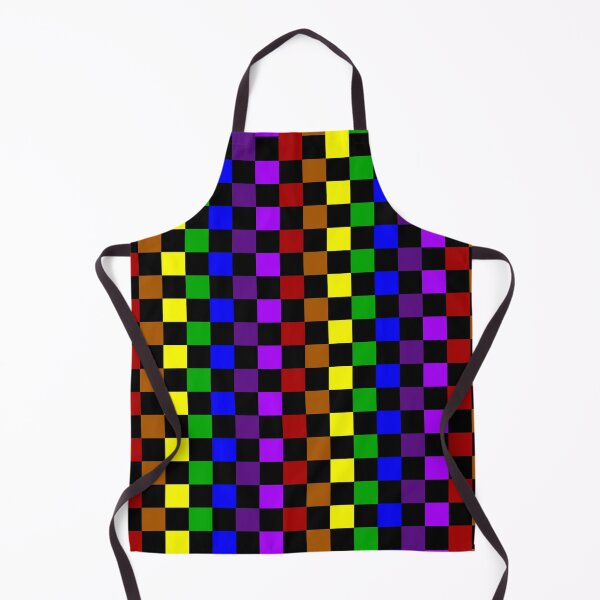 Item preview, classic emo chequered pattern (rainbow) designed and sold by kiippers.