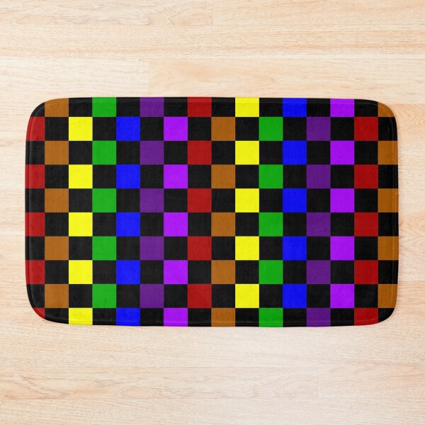 Item preview, classic emo chequered pattern (rainbow)  designed and sold by kiippers.
