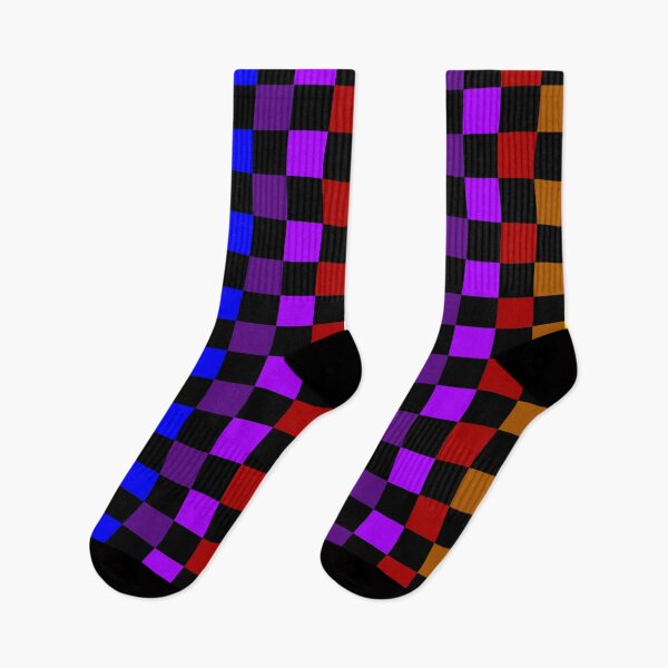 Item preview, classic emo chequered pattern (rainbow)  designed and sold by kiippers.