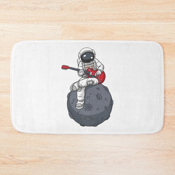 Item preview, astronaut playing guitar on the moon designed and sold by JTS STORE.