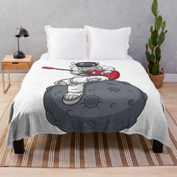 Item preview, astronaut playing guitar on the moon designed and sold by JTS STORE.
