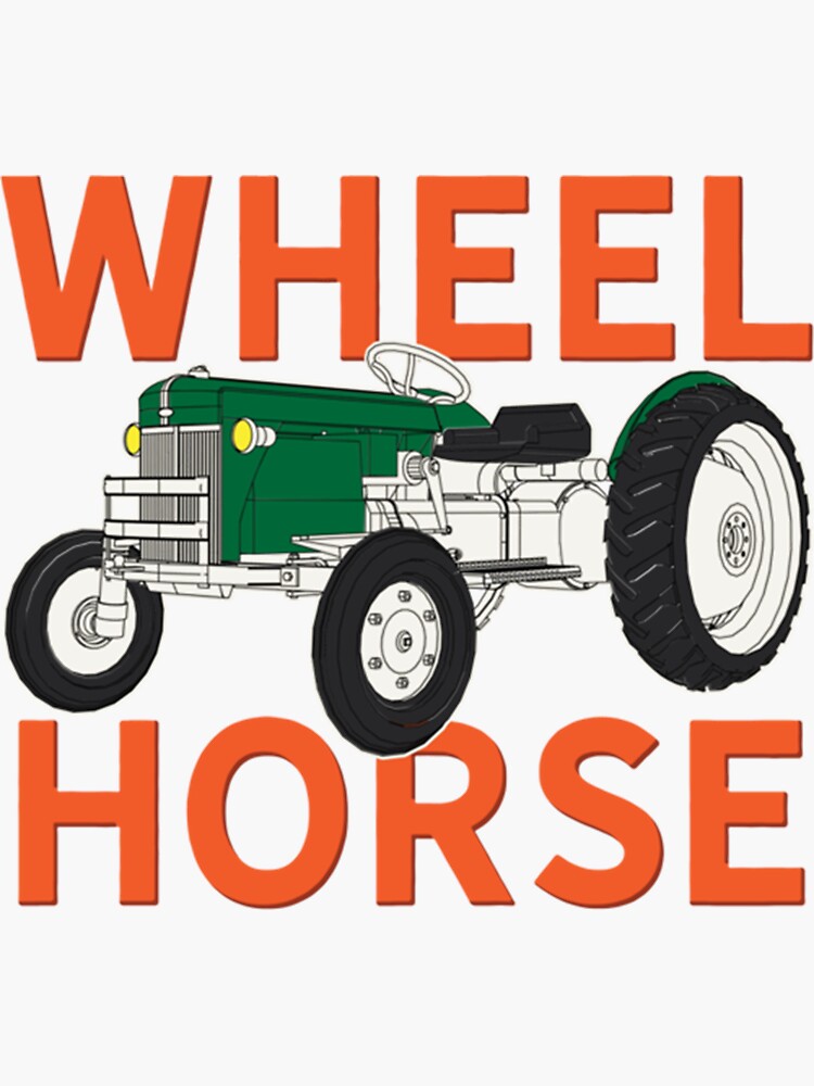 "WHEEL HORSE TRACTOR VINTAGE TRACTOR FARMING FARMER GIFT " Sticker for