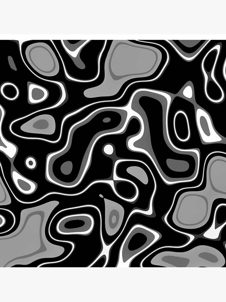 "Groovy Black and Whites" Sticker for Sale by YILPrintworksz Redbubble