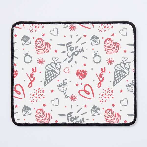 Item preview, Valentine Day Doodle Pattern cute valentine day gift designed and sold by Nuqta.