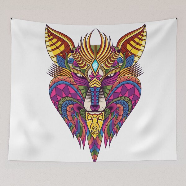 Item preview, Colorful Mandala Wolf Art  designed and sold by JTS STORE.