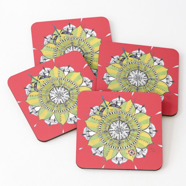 Item preview, Mandala Dragonfly Prepare For Swift Action Red designed and sold by SpiritGifts.