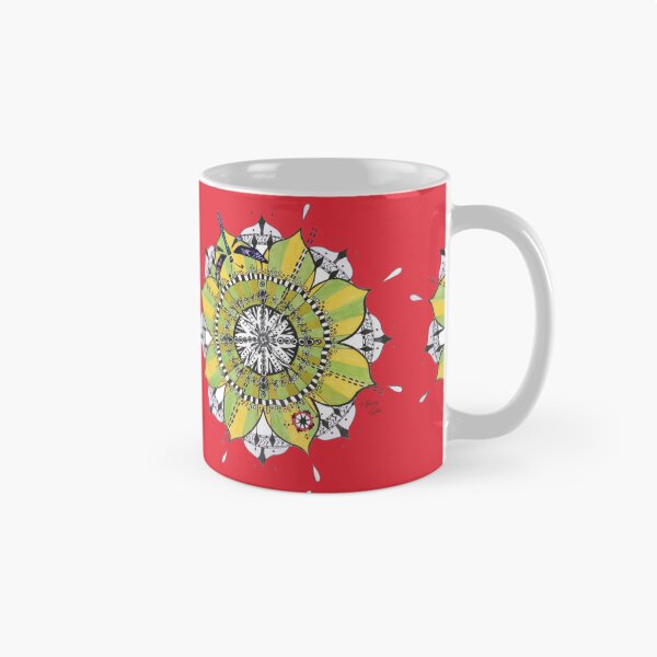 Item preview, Mandala Dragonfly Prepare For Swift Action Red designed and sold by SpiritGifts.