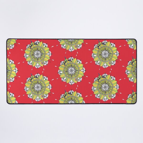 Item preview, Mandala Dragonfly Prepare For Swift Action Red designed and sold by SpiritGifts.