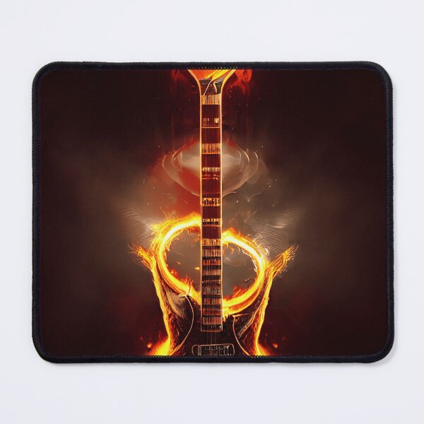 Item preview, Heavy metal electric guitar with flames version 2 designed and sold by PM-Artistic.