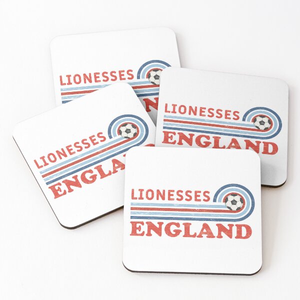 Item preview, England Lionesses Football Retro Sunset (horizontal) WOSO designed and sold by Numero14.
