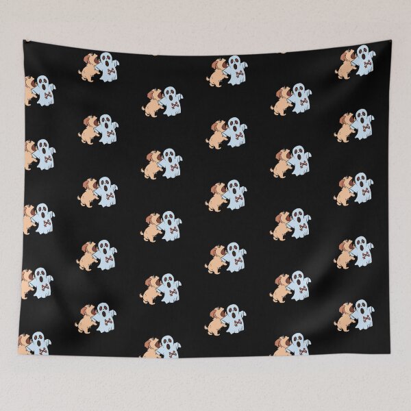 Item preview, Funny doggy not afraid of ghost designed and sold by nightspeed.
