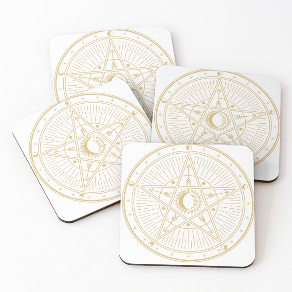 Item preview, Golden Occult Symbol Art designed and sold by JTS STORE.