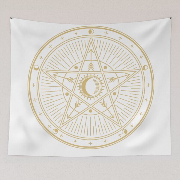 Item preview, Golden Occult Symbol Art designed and sold by JTS STORE.