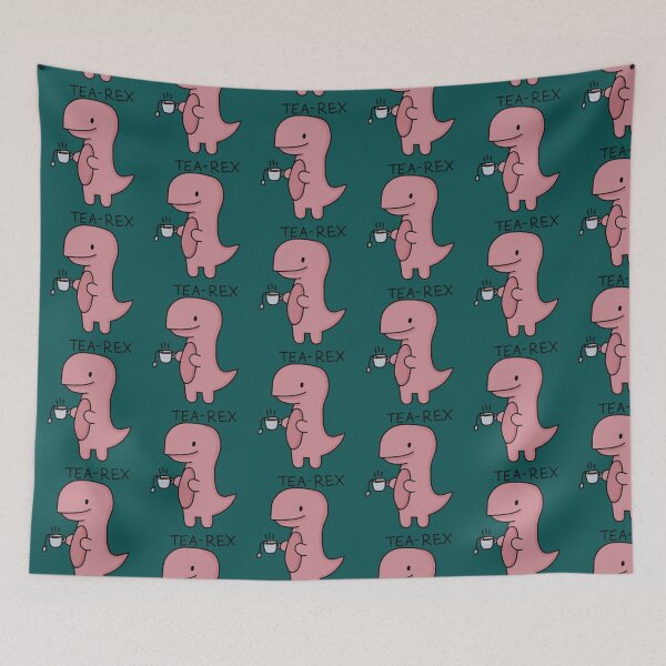 Item preview, Tea rex illustration    designed and sold by ShasnonSanders.