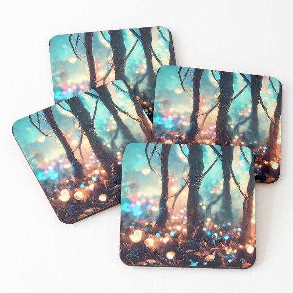 Item preview, Colorful fairy lights in an enchanted forest version 1 designed and sold by PM-Artistic.