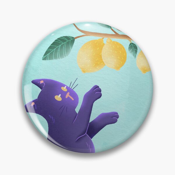 Item preview, Cat and lemon designed and sold by Greta Costabile.