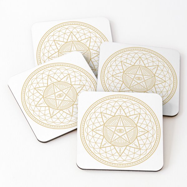 Item preview, Golden Occult Symbol Art designed and sold by JTS STORE.