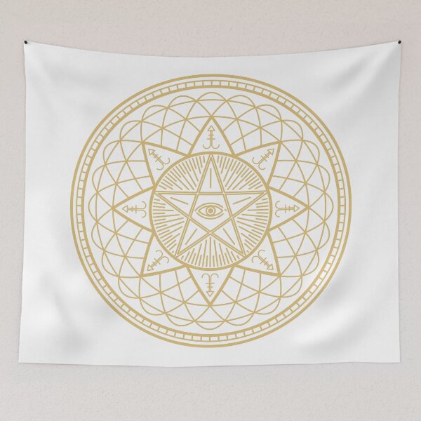 Item preview, Golden Occult Symbol Art designed and sold by JTS STORE.