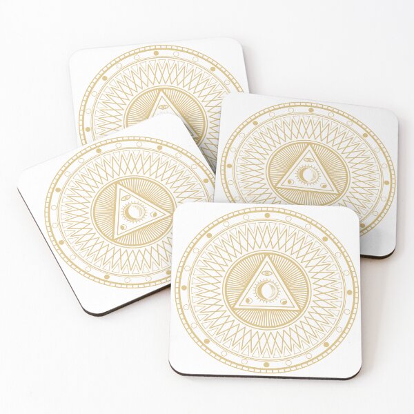 Item preview, Golden Occult Symbol Art designed and sold by JTS STORE.
