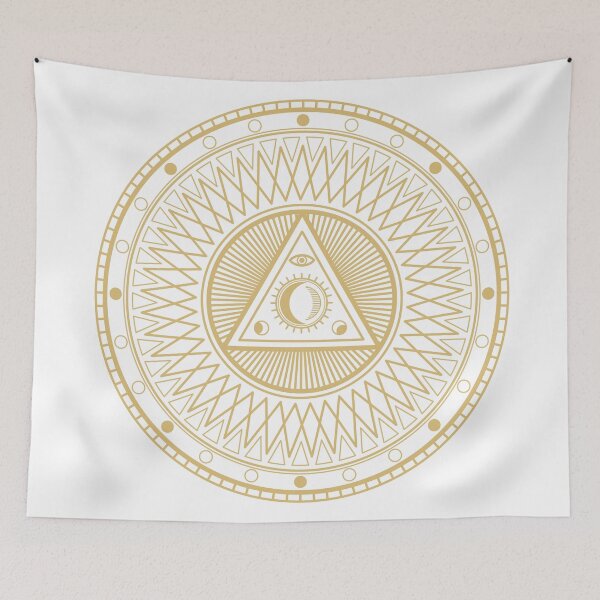 Item preview, Golden Occult Symbol Art designed and sold by JTS STORE.