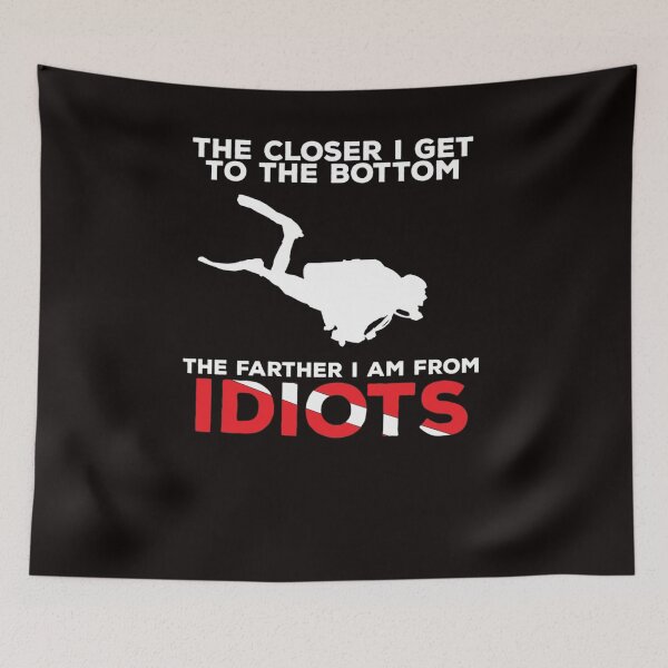 Item preview, The Closer I Get to the Bottom - Scuba Diving Shirt  designed and sold by MonteHenry76.